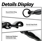 Anti-Tangle 3 Way Multi Dog Leash, Reflective Rope Dog Walking Lead with Padded Soft Handle for 3 Dogs - Image 3