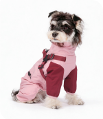 Waterproof Four Leg Dog Raincoat, Wind Resistant Dog Jumpsuit With Built-in Harness, Outdoor Pet Overalls For Schnauzer, Teddy - Image 5