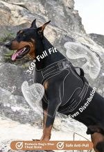 No Pull Reflective Dog Harness Adjustable Walking Pet Vest Harness, Breathable Anti-Pull Dog Harness for Medium Large Dogs Outdoor Training - Image 2