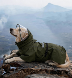 Dog Stormproof Raincoat with Clear Face Shield, Reflective Waterproof Dog Rain Jacket for Medium Large Dogs - Image 3
