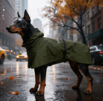Dog Stormproof Raincoat with Clear Face Shield, Reflective Waterproof Dog Rain Jacket for Medium Large Dogs - Image 4