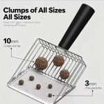 Premium Thickened Metal Cat Litter Scoop With Storage Box
