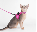 H-Shape Escape Proof Cat Harness Leash Set, Compatible with GPS Tracker, Reflective Adjustable Kitten Walking Vest Harness - Image 7