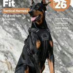 No Pull Reflective Dog Harness Adjustable Walking Pet Vest Harness, Breathable Anti-Pull Dog Harness for Medium Large Dogs Outdoor Training