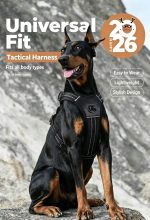 No Pull Reflective Dog Harness Adjustable Walking Pet Vest Harness, Breathable Anti-Pull Dog Harness for Medium Large Dogs Outdoor Training