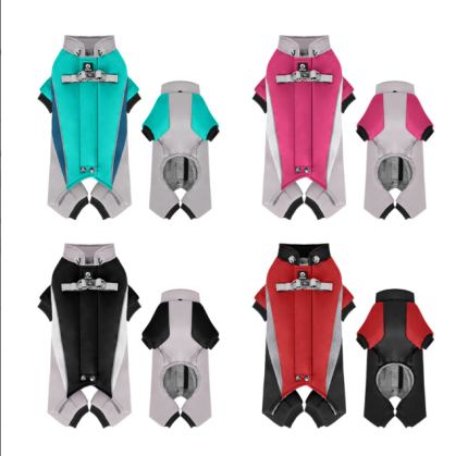 Warm Four-Legged Dog Winter Jumpsuit