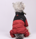 Graphene Lined Dog Four-Legged Puffer Jacket, Waterproof Windproof Color Block Winter Pet Coat With Harness Hook For Small Dogs - Image 6