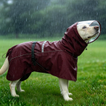 Dog Stormproof Raincoat with Clear Face Shield, Reflective Waterproof Dog Rain Jacket for Medium Large Dogs - Image 7