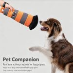 Plush Traffic Cone Squeaky Dog Toy