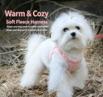 Warm Fleece Pet Harness and Leash Set, Corduroy Vest Harness For Small Dogs & Cats - Image 2