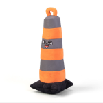 Plush Traffic Cone Squeaky Dog Toy - Image 4