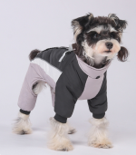 Waterproof Warm Dog Winter Jumpsuit, Color Block Reflective Four-Legged Pet Coat With Harness Hole For Small Dogs - Image 7
