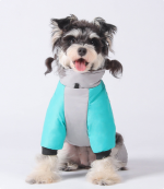 Waterproof Warm Dog Winter Jumpsuit, Color Block Reflective Four-Legged Pet Coat With Harness Hole For Small Dogs - Image 5