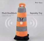 Plush Traffic Cone Squeaky Dog Toy - Image 3