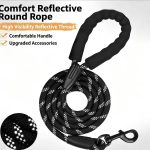 Reflective Padded Handle Nylon Dog Leash Rope