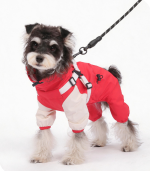 Waterproof Four Leg Dog Raincoat, Wind Resistant Dog Jumpsuit With Built-in Harness, Outdoor Pet Overalls For Schnauzer, Teddy - Image 7