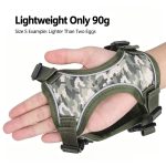 Tactical Camo Cat Harness with Top Handle, Reflective Escape Proof Adjustable Large Cat Walking Vest with Patch Panel - Image 2
