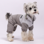 Graphene Lined Dog Four-Legged Puffer Jacket, Waterproof Windproof Color Block Winter Pet Coat With Harness Hook For Small Dogs - Image 11